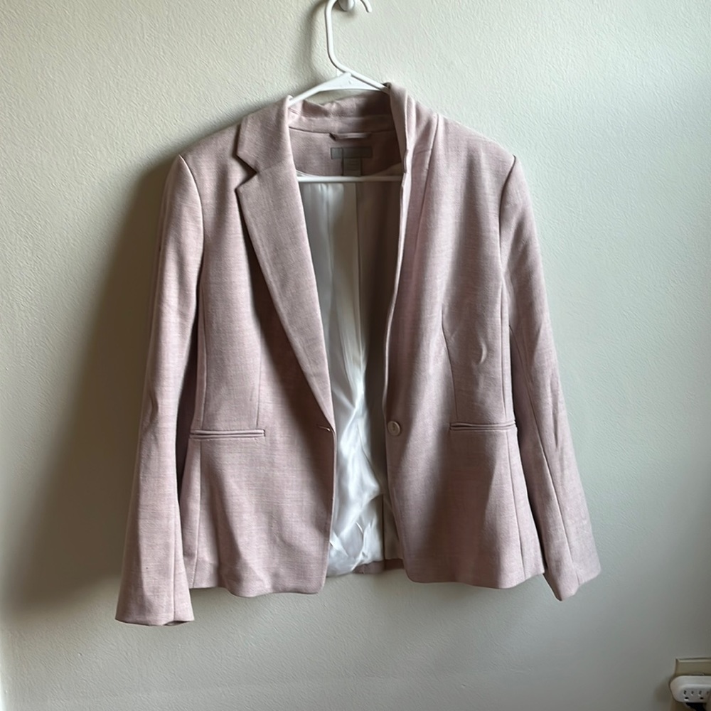 H&M pink blazer size M